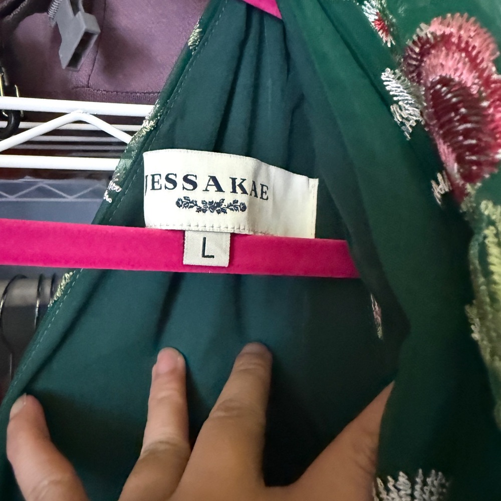 JessaKae Green Floral Maxi Dress - Picture 3 of 5